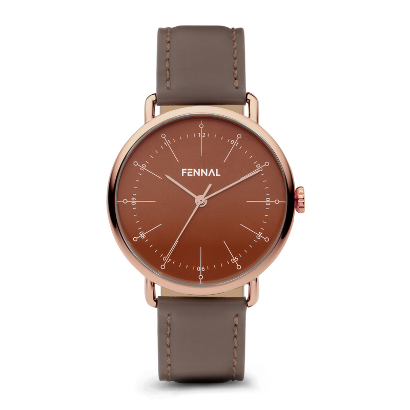 FENNAL - Watches and accessories from Antwerp | The Tokio Brown/Bordeaux FENNAL